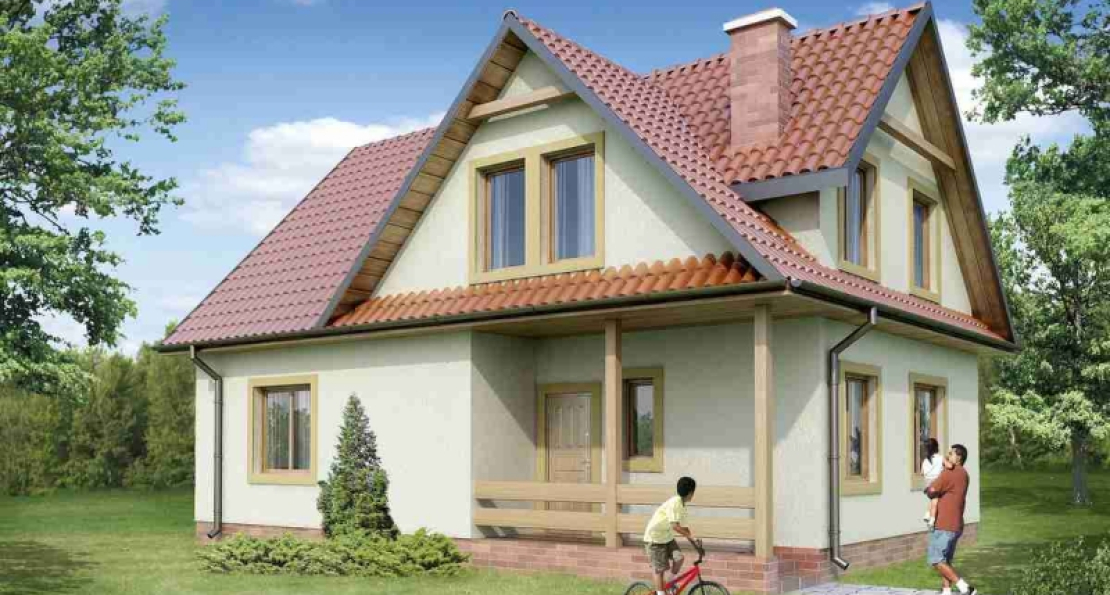 Projekt domu 129 z wykuszem